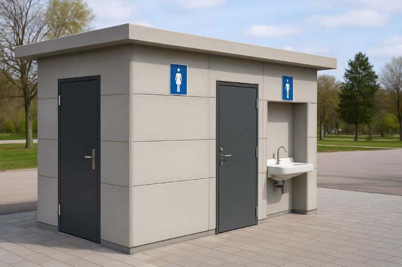 預鑄公廁和洗手台：快速施工、耐用衛生的最佳公共設施選擇