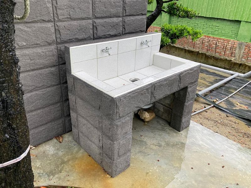 高雄預鑄洗手台推薦：水槽磁磚多樣化選擇，打造美觀又耐候的戶外空間