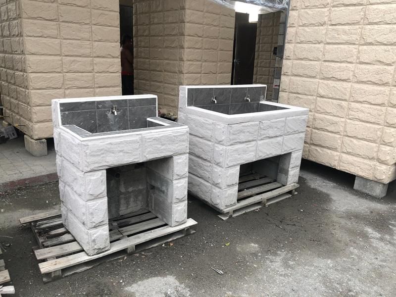 加裝流動廁所旁最佳選擇：板岩空心磚預鑄式洗手台的功能與注意事項